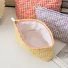 Bolsa de Cosméticos de Viaje Portátil con Lazo Simple Grande Capacidad Ins de Aspecto Elegante Neceser Bolsa de Cosméticos para Dama