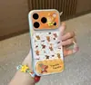 Funda de Teléfono con Soporte de Alienígena con Sombrero para iPhone 16 Pro Max Apple 17 Funda de Teléfono Estuche de Transformación Instantánea Galvanizado