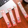 Régua Dobrável Original Sanrio Hello Kitty 30cm Desenho Animado Hello Kitty Alta Aparência Papelaria para Alunos do Ensino Fundamental e Médio Régua