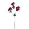 Flor de amapola artificial de EVA de 3 cabezas, estilo pastoral, arreglo floral para mesa de comedor de sala de estar, decoración de boda, arreglo de flores de seda