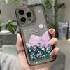 Funda de Teléfono Floral Rosa Fresca y Sencilla Adecuada para iPhone 17, 16 Pro, Apple 12/13, Alto Atractivo Estético, 14 a Prueba de Golpes, 15
