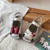 Novas Sandálias de Verão para Meninas, Sandálias Fechadas Respiráveis Modernas Versáteis de Desenho Animado Doces Birkenstock para Menininhas