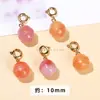 Ágata Yanyuan Carmesí Cuentas Pequeñas, Amuleto de Paz, Colgante de Fortuna, Cuentas Sueltas, Accesorios para Pulseras DIY, Venta al por Mayor de Colgantes