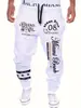 Estación Independiente Transfronteriza Amazon Aliexpress Comercio Exterior Pantalones Casuales Estampados para Hombre 2025 Nuevos Pantalones Largos Deportivos con Cordón