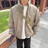 Jaqueta de Algodão com Gola Alta de Penas de Pato Branco Masculina Casaco Curto Peça de Roupa Externa Leve 2025 Novo Inverno Engrossado Quente