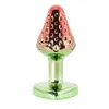 Novo plug anal de morango com cor degradê em formato de coração, brinquedo sexual para adultos, unissex, produtos para adultos exclusivamente para vendas transfronteiriças