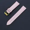 Pulseira de Relógio Colorida de Couro Genuíno Macio com Textura de Pedrinhas 10-22mm em Estoque Pulseira de Reposição para Relógio Acessórios Atacado