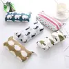 Estuche Creativo de Moda Pequeño Fresco Estilo Simple Bolsa de Almacenamiento Lona Floral Estudiante Estuche para Lápices/Bolsa de Papelería Lápiz