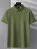 Camisa polo masculina popular do TikTok, de manga curta, cor sólida, disponível em várias cores, respirável, confortável, adequada para uso formal, no trabalho e casual, camiseta versátil com lapela