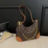 Bolsa de Viaje Transfronteriza Clásica Estampada Retro de Gran Capacidad para el Día a Día Versátil Bolso de Hombro Cruzado Bolso de Media Luna con Burro Presbópico