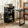 Tocador plegable multifuncional para dormitorio, mueble cubo para pie de cama, escritorio integrado para apartamento pequeño, mesa de maquillaje telescópica de esquina