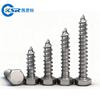 Acero Inoxidable 304 Hexagonal Externo Británico y Americano Rosca Completa Autorroscante Rosca para Madera Din571 Media Rosca Tornillo para Madera M6M8M10M12