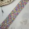 Renda Brilhante com Lantejoulas e Contas Bordadas à Mão, Largura 4cm, Acabamento para Vestido de Noiva DIY, Decoração de Cinto, Material para Palco