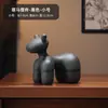 Adornos de Cerámica de Caballo Estilo Medieval, Decoraciones de Alto Nivel para Mueble de TV y Aparador de Sala de Estar, Regalos de Inauguración de Casa, Estilo Antiguo