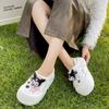 Pantuflas de Algodón para Mujer Invierno y Otoño Pantuflas de Algodón Resistentes a la Suciedad Suela Gruesa para Exterior Antideslizantes Dormitorio de Estudiantes Pantuflas Cálidas de Luna