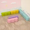 Centro de Educación Temprana Sofá Largo Taburete Taburete para Cambiarse los Zapatos Patio de Juegos de Jardín de Infancia Valla Suave para Niños Silla para Área de Espera de Padres