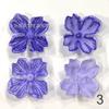 Simulación 4 cm pieza de hortensia no tejida pasador antiguo DIY abanico tocado accesorios para ropa al por mayor