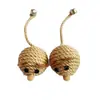 Bola de Sisal Popular da Amazon de 4cm que Faz Som, Brinquedo Interativo para Gatos Resistente a Arranhões, Atacado de Brinquedos para Pets em Estoque