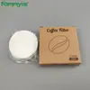 Papel de filtro redondo Fammy para cafeteras y cafeteras moka, papel de filtro universal para fácil preparación manual y cafeteras de goteo en frío