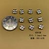 2024 Pie de Plata 999 Plata de Ley Accesorios Pulsera de Loto Amor Joyería DIY Cuerda de Mano para Bolsas Lazo Duro de Plata 3D
