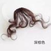 Peruca Franja Feminina Natural Franja de Ar Frontal Cabelo Cacheado Franja Falsa Sem Costura Rolo de Lã Sem Costura Franja Dividida ao Meio Peruca