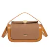 Bolsa Cuadrada Pequeña de Bloques de Color Sencilla para Mujer, Bolso de Mano de Moda Nuevo, Bolso Versátil de Hombro y Cruzado, Fábrica de Origen de Comercio Exterior Transfronterizo
