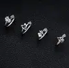 Anillo de Plata de Ley 925 100 Apellidos Familiares Apellido Familiar Anillo para Mujer Nuevo Amor Diseño de Nicho Sentido Anillo de Dedo Abierto Todo-partido Regalo