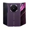 Aplicable para Funda de Teléfono Magnética de Cuero Liso Huawei Mate XT2 con Bisagra de Doble Eje Central Cobertura Total Funda Extraordinaria Master Antigolpes