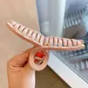Pinza para el pelo de niña para ir al trabajo, Pinza de tiburón acrílica de color sólido, Accesorio grande para el pelo grueso, Pinza para la nuca de mujer