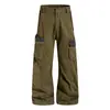 Pantalones de trabajo a cuadros de estilo retro americano de alta costura para hombre y mujer, nuevo estilo otoño 2026, holgados, casuales, modernos, rectos, de pierna ancha