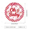 A nova linha de artigos de festa para chá de bebê com tema de cola da Amazon inclui pratos de papel, copos de papel, guardanapos de papel, faixas e bandeirinhas.