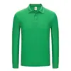 Camisa Polo de Algodón Puro con Cuello de Solapa para Primavera y Otoño, Manga Larga, Camisa Publicitaria, Camiseta con Logo, Ropa de Trabajo Corporativa, Camisa Cultural, Camiseta
