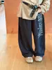 Otoño 2026 Nuevo Estilo Coreano Pantalones de Chándal con Estampado de Letras Grandes para Niños Unisex Casual Versátil Felpa de Algodón
