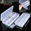Caja de plástico transparente para accesorios de somier, caja de almacenamiento para piezas de baterías, caja de clasificación de herramientas