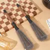 Escova de Copo Duas em Uma com Grão de Noz para Limpeza de Liquidificador Doméstico, Escova de Canudo Destacável com Cabo Longo, Escova para Frestas de Tampa de Copo