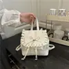 Bolsa de Mão Feminina Fashion Estilo Coreano 2026 Nova com Acabamento em Renda de Alto Valor Versátil Mochila