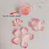 Flores de Camélia Prensadas a Quente, Organza Semitransparente, Acessórios de Cabelo Plissados Estilo Chinês Tradicional, Pedaços Finos de Flor de Seda, Material: Xianmaitaibao