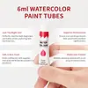 Set de Pintura de Acuarela en Tubo de 24 Colores de 6 ml Transfronterizo para Graffiti Infantil Arte Pintado a Mano Pintura Lavable