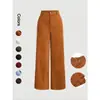 Pantalones de Pierna Ancha para Primavera y Otoño para Desplazamientos, Corte Slim, con Caída, Casual de Alta Gama, Petite, Estrechos de Pierna Recta para Mujer
