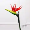 Lujo Ligero Flor Artificial Ave del Paraíso Individual Se Siente Artificial Flores Artificiales Planta Floral de Interior Decoración Strelitzia Reginae Simulada