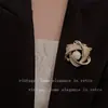 Broche de Diamantes Completo, Lujo Ligero, Flor Vintage, Mariposa y Espiga de Trigo, Broche de Alta Calidad, Broche de Nicho de Gama Alta