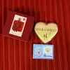 Corazón de Perlas de Agua Moneda de Oro 999 520 Día de San Valentín Te Amo Moneda Grande Regalo Regalo Dedicado de Amor