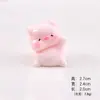 Cerdito de Lazo de Dibujos Animados Moe Grano Hecho a Mano DIY Moderno Juguete Bolsa Ciega Accesorios Estereoscópico Escritorio Pequeños Adornos Accesorios de Resina