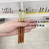 Pincel Detalle Cónico de Pelo de Cola de Lobo Amarillo para Debajo de los Ojos y Detalles de Delineador, Iluminando las Comisuras Internas de los Ojos y Difuminando las Bolsas Lagrimales, Pincel de Maquillaje Cangzhou