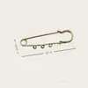 Alfiler de Seguridad Pintado de Tres Agujeros de 5 cm Color Caramelo Hebilla de Cintura Pin Dopamina Hebilla Broche Accesorios para Joyería DIY