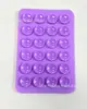 24 Ventosas de Silicone, Suporte de Capa de Celular Espessado de Lado Único, Adesivos de Ventosa Antiderrapantes, Adesivos Quadrados de Lado Duplo para Montagem em Carro, Em Estoque