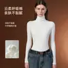 Camisa Básica Feminina Yu Zhaolin de Gola Alta Turtleneck, Manga Longa, Estilosa, Corte Justo, Top Quente para Outono e Inverno