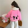Roupa Exterior para Meninas Outono e Inverno 2025 Novo Estilo Estilo Infantil Acolchoado Espessado Uniforme de Baseball para Bebê Roupa Exterior de Algodão Roupa Exterior de Algodão de Inverno
