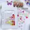 Resina para uñas joya copo de nieve perla Navidad elfo tridimensional mariposa joya red social rubor camelia