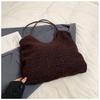 Bolso de mano de lana de cordero para mujer, estilo occidental, moderno, de un solo hombro, de gran capacidad, de felpa, a la moda, 2024